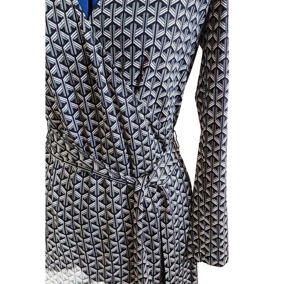 Diane von Furstenberg Karis Geo Tiles Faux-Wrap Dress, Size 4, NWT - Picture 3 of 7
